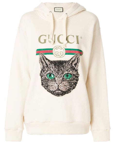 Gucci logo sweatshirt with Mystic Cat 